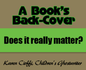 Creating your book's back cover