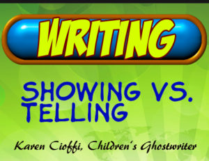 Showing and telling in your writing
