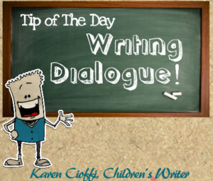 Tips on writing dialogue.