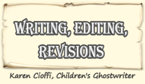 Editing and revisions are a major part of writing.